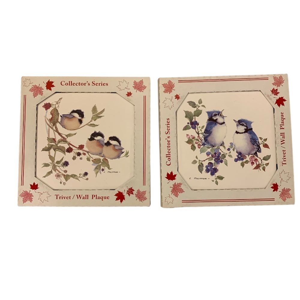 Set of two brand new Valerie Pfeiffer Wall trivets